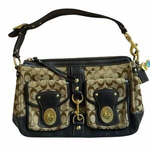 Rare Vintage Coach Signature Canvas Legacy 65th Anniversary Shoulder Bag